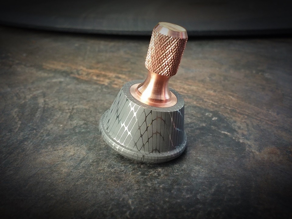 Pattern Welding Copper | barnett prototyping 1 quot pattern welded copper spin top Pattern Welding Copper | barnett prototyping 1 quot pattern welded copper spin top