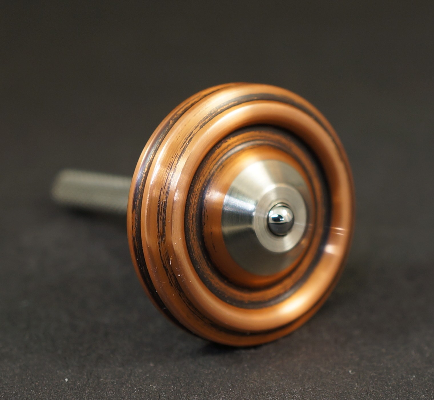 #1814	.99"	Copper 182, Fanja Damasteel & Titanium picture 3