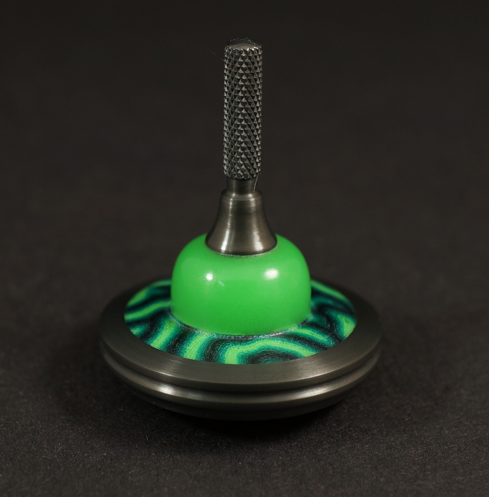 #1725	.99"	Zirconium, Crazy Fiber, Green HyperGlow picture 1