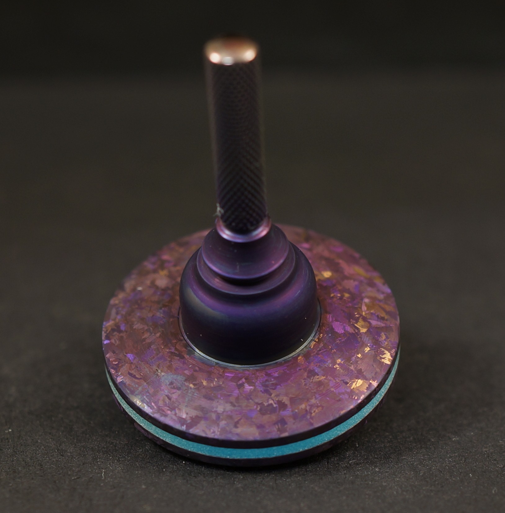 #1852	1.15"	Purple Crystalized Titanium, BlueTurboGlow & Titanium picture 2